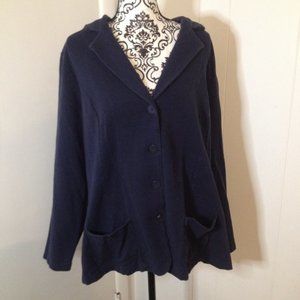 Liz Claiborne Cardigan Dark Blue 3X